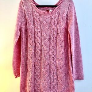 DIVIDED by H&M Pink Sweater Dress - size 12